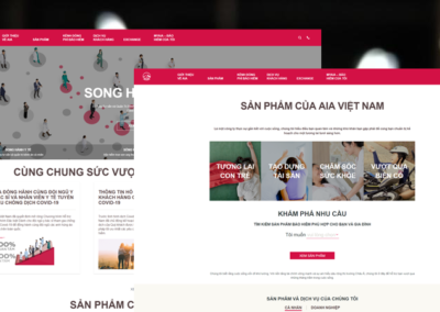 Thiết kế website bảo hiểm nhân thọ AIA Việt Nam