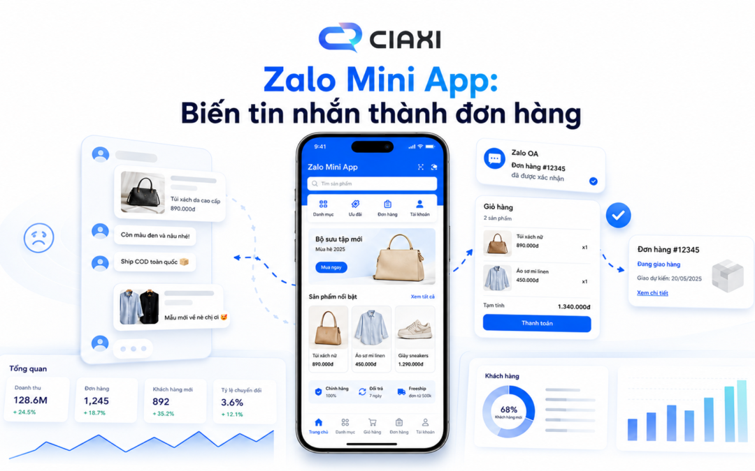 Zalo Mini App cho bán hàng: Biến tin nhắn thành đơn hàng ngay trong hệ sinh thái Zalo